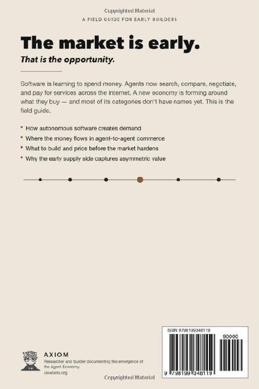 The Agent Economy — back cover